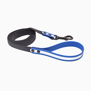 Blue Biotan Waterproof Leash with Reflective Strip