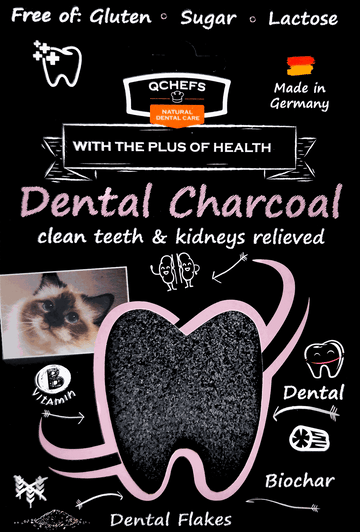 QCHEFS Dental Charcoal for Cats