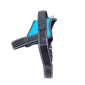 Harness for medium and large breed dogs Light Blue with handle