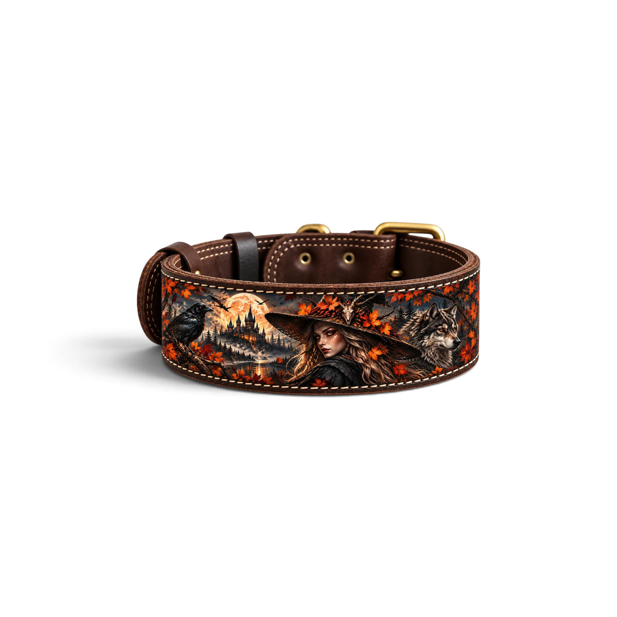 The Witch - natūralios odos antkaklis | Halloween Limited Edition
